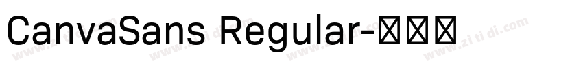 CanvaSans Regular字体转换